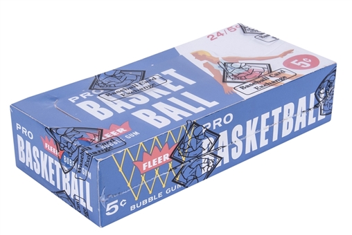 1961-62 Fleer Basketball Unopened Wax Box (24 Packs) – BBCE Certified – Possible Wilt Chamberlain, Jerry West, Oscar Robertson Rookie Cards!